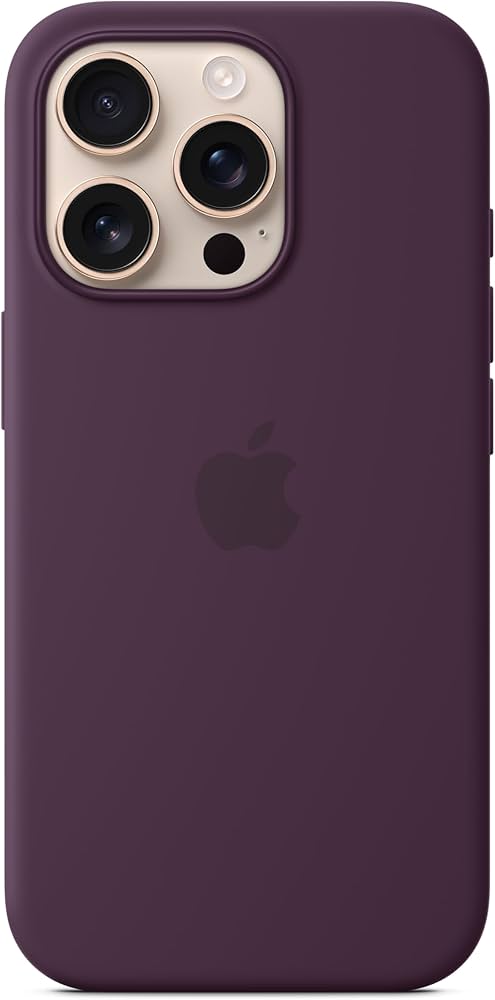 iPhone 16 Pro Silicone Case with MagSafe - Plum